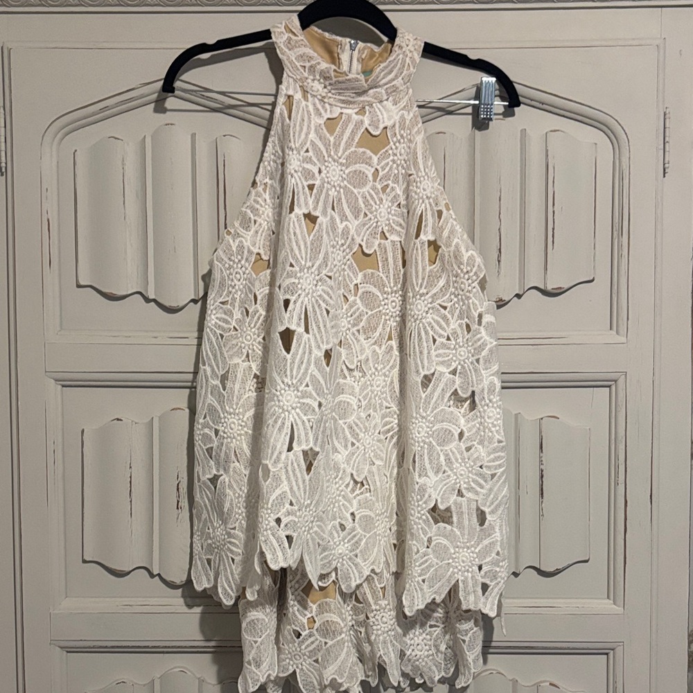 Judith March Cream Lace Dress